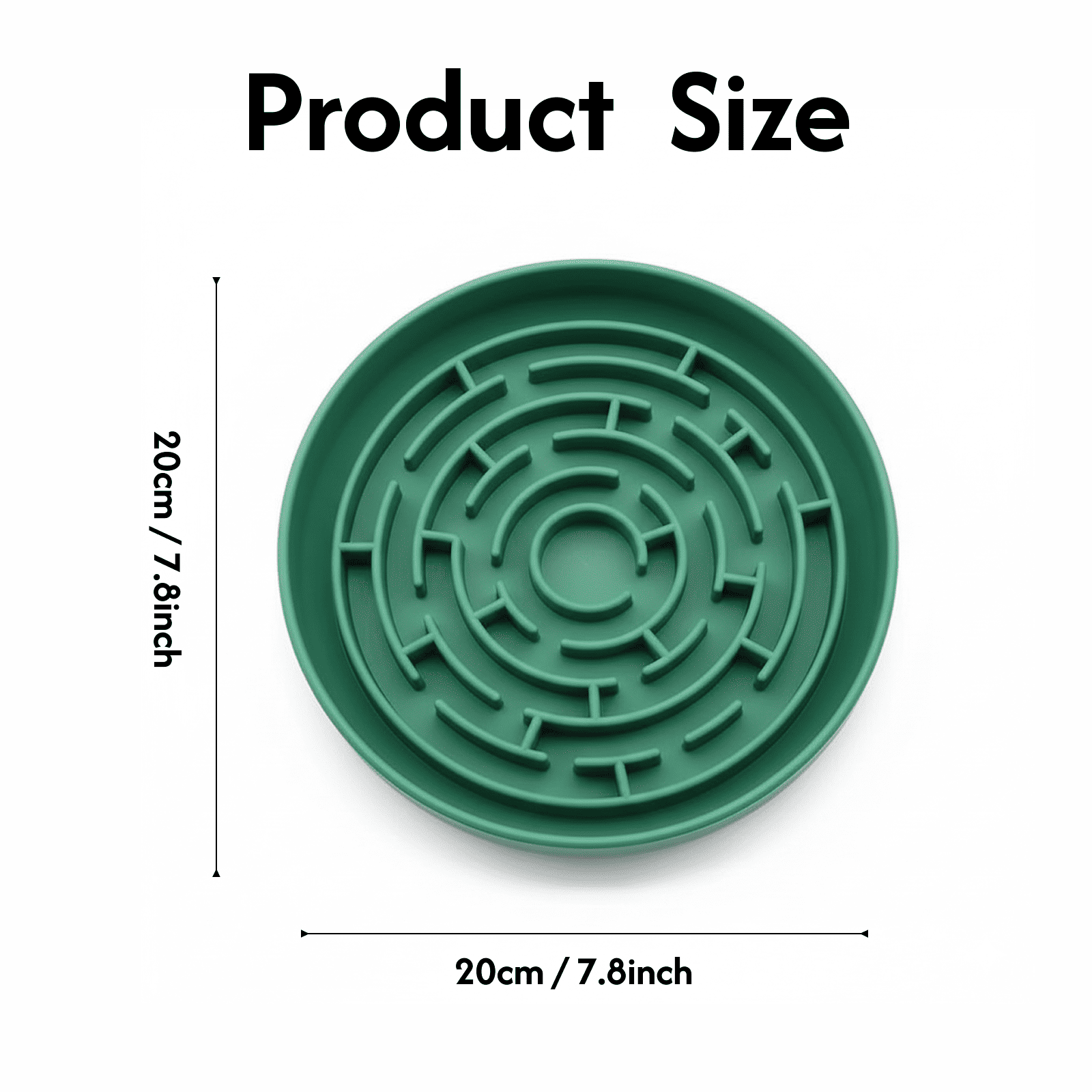 Non-Slip Maze Silicone Dog Slow Feeder Bowl