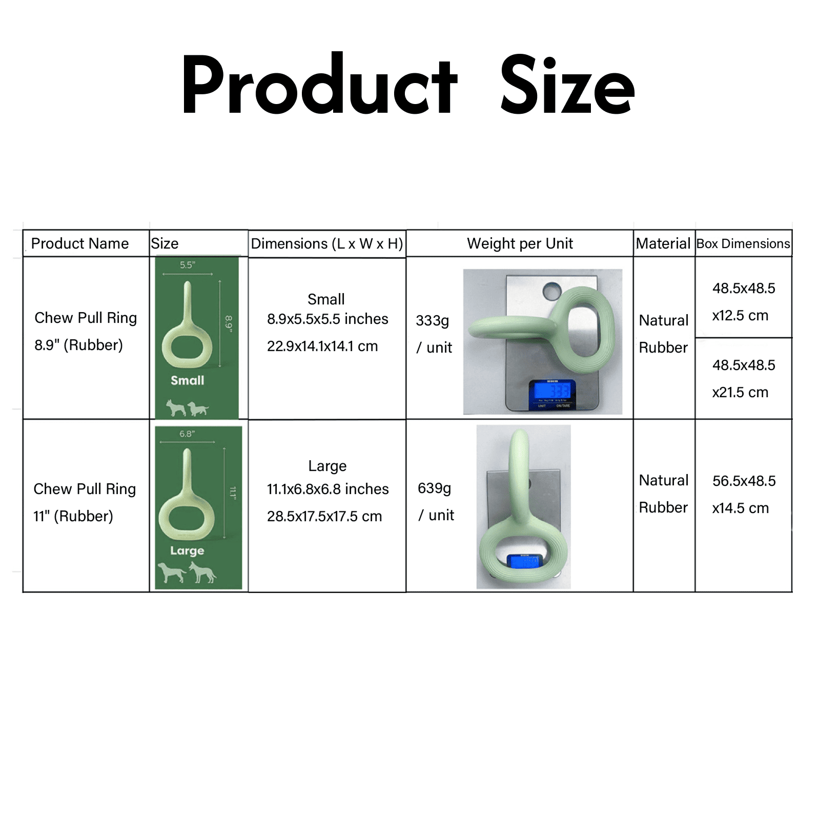 Natural Rubber Pull Ring Durable Chew Dog Toy