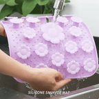 Flower-shaped silicone dog sniffing bowl