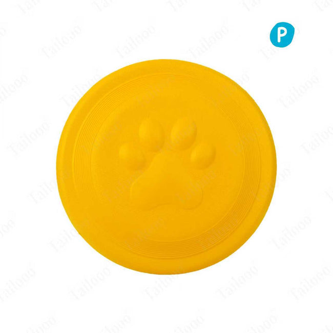 Soft Durable Frisbee Dog Toy – Yellow Hover Image