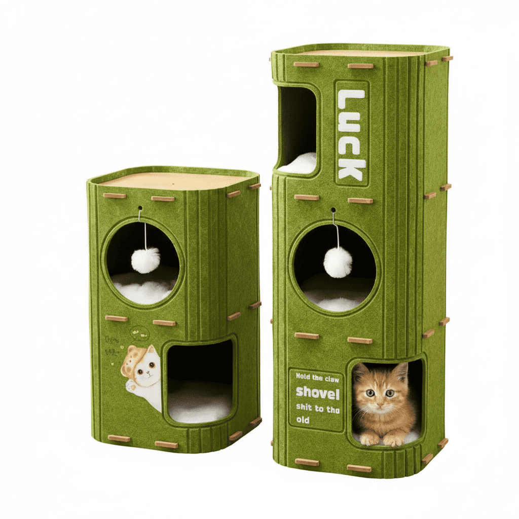 Space Saving Multi Level Cat Condo Tower