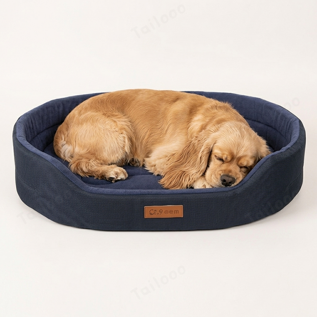 Durable Waterproof Oxford Dog Bed & Pet Sofa（Blue） Main Image