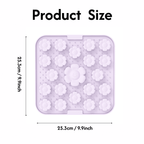 Flower-shaped silicone dog sniffing bowl