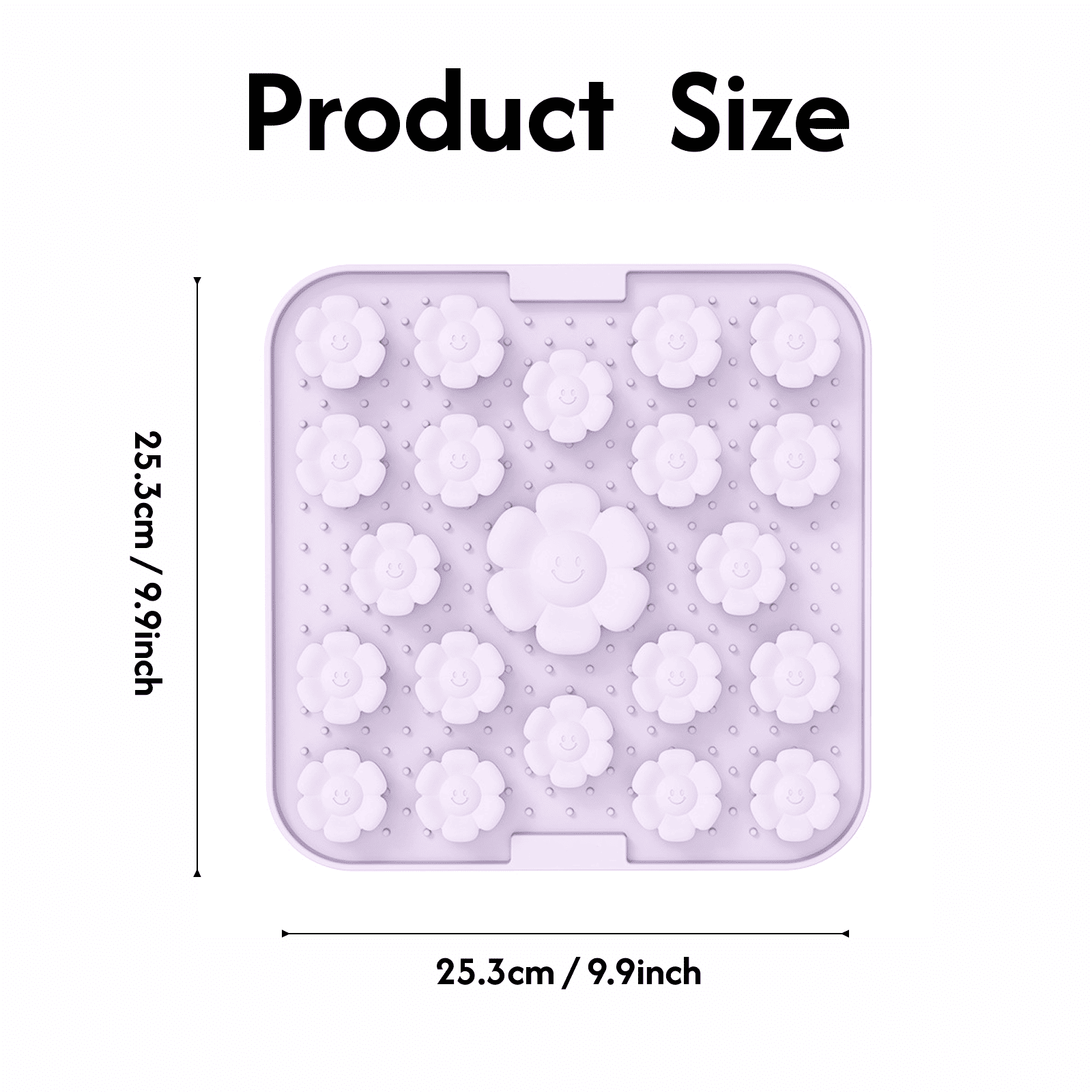 Flower-shaped silicone dog sniffing bowl