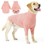 Striped Pet Turtleneck Outfit – Soft Everyday Wear for Dogs & Cats,  Pink/White