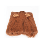 Lion Mane Dog Costume – Realistic Pet Wig for Dogs & Cats