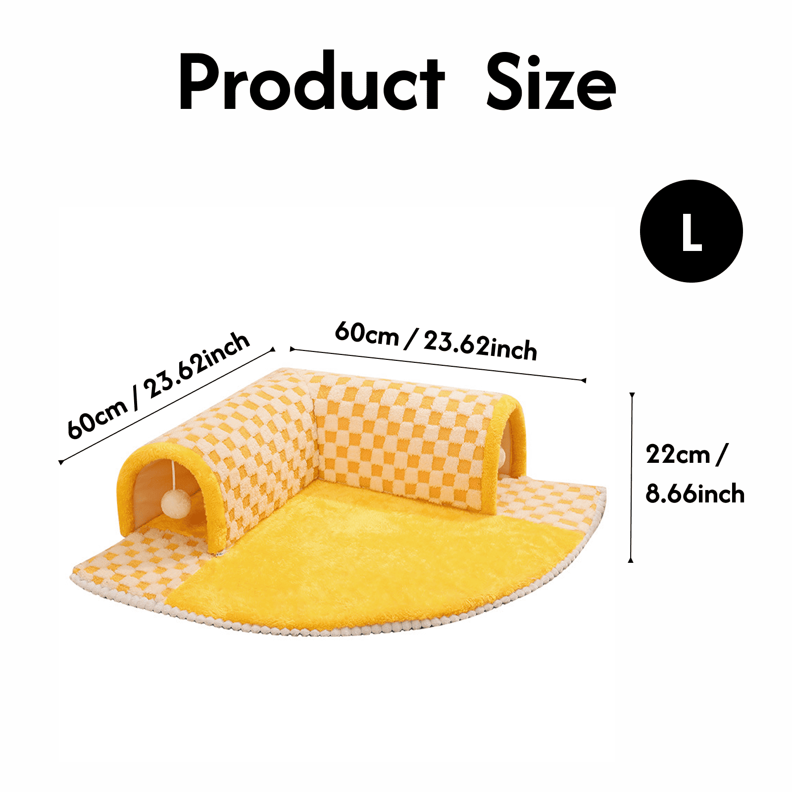 Washable & CozyAll-Season Cat Tunnel Bed