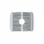 Automatic cleaning cat door brush for litter box entrance