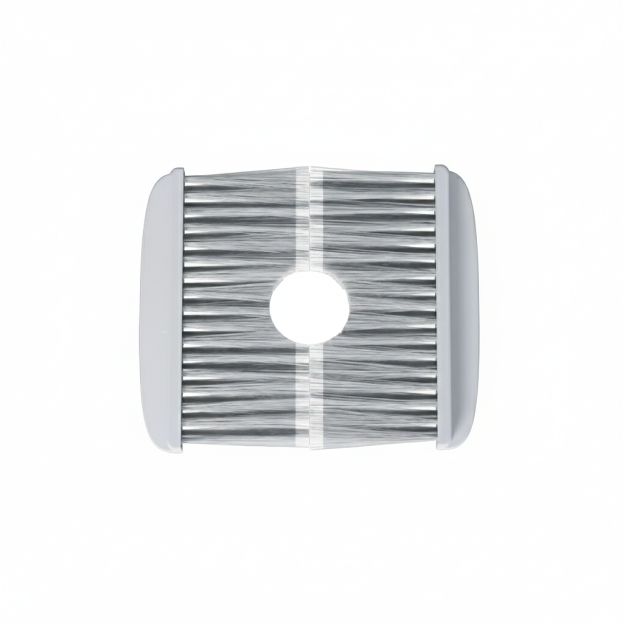 Automatic cleaning cat door brush for litter box entrance