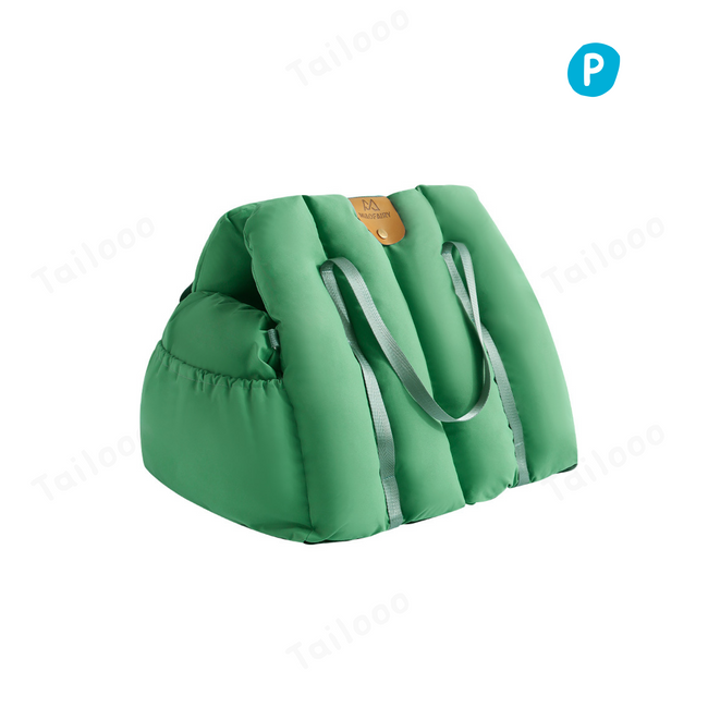 Dog Car Seat with 2-in-1 portable booster design for small pets, ensuring maximum safety and comfort during travel. Hover Image