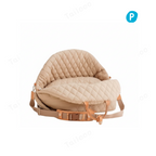 Premium beech dog car seat and 2-in-1 functional carrier with durable, natural-toned fabric for safe pet travel.