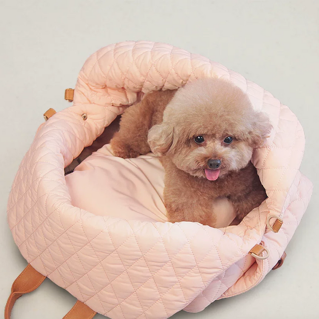 Durable 2in1 Premium Dog Carrier and Car Seat bag（Pink） Main Image