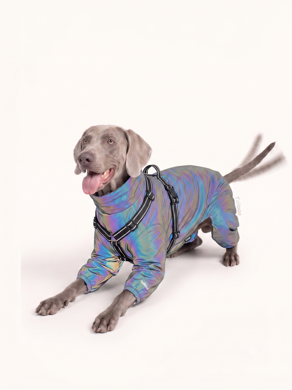 Waterproof Full-Body Dog Rain Coat · Holographic