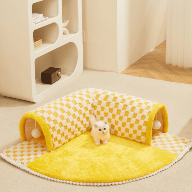 Washable & CozyAll-Season Cat Tunnel Bed Main Image