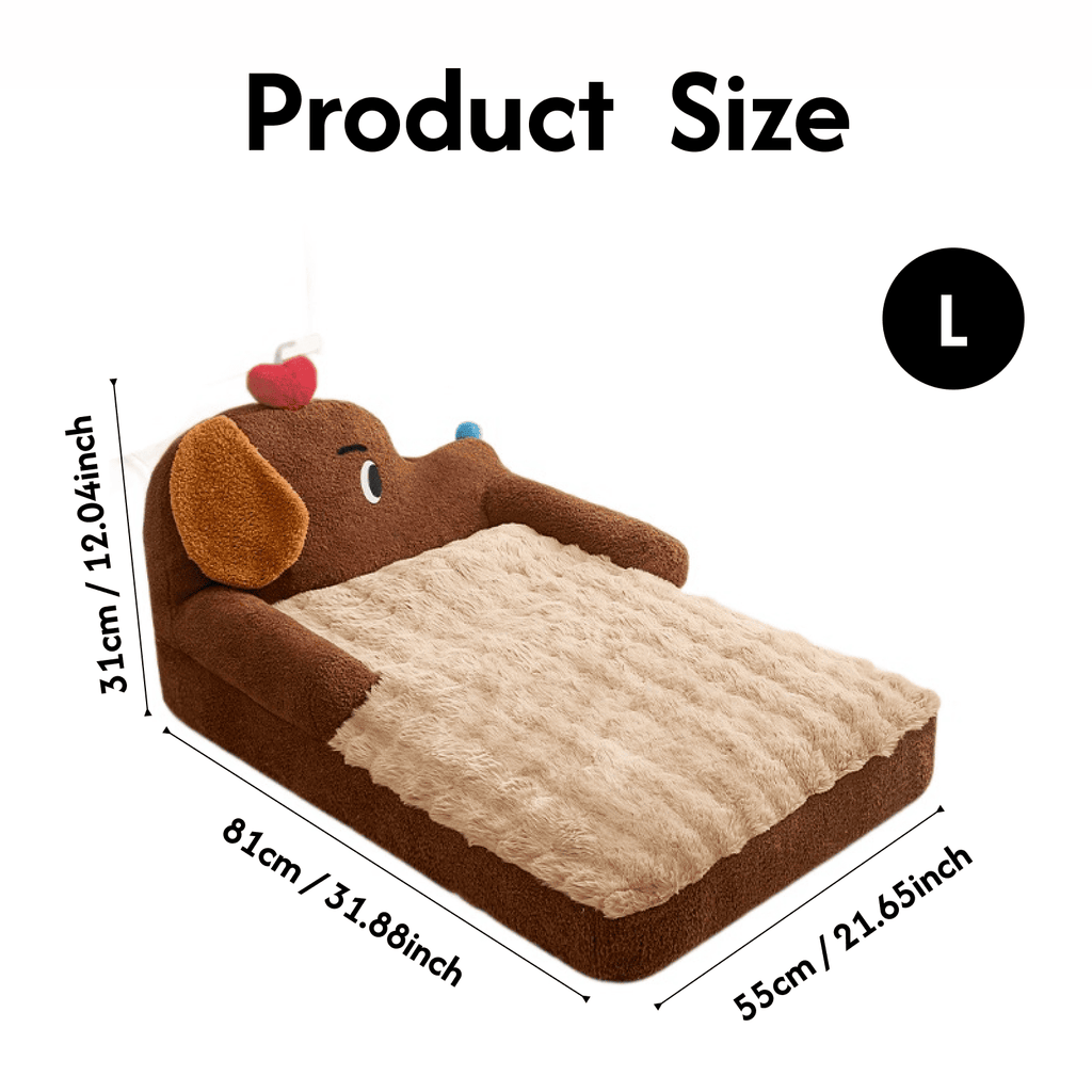 Cozy Plush Nest Dachshund-Shaped Washable dog Bed