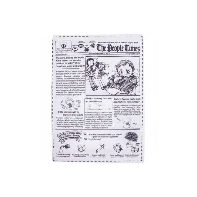 Crinkly paper dog toys with Newspaper card designs Hover Image