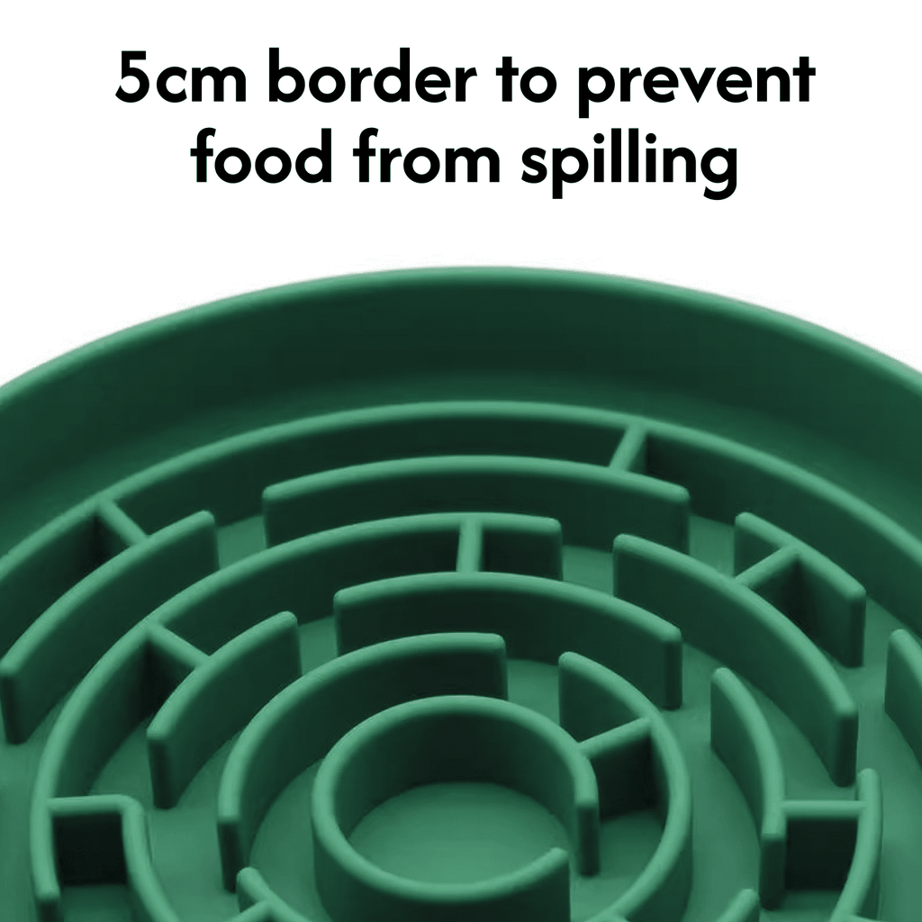 Non-Slip Maze Silicone Dog Slow Feeder Bowl