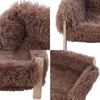 Luxury Wooden Frame Pet Sofa Bed, Suitable for Cats and Dogs