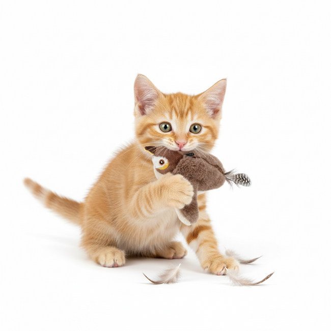 Interactive Flying Bird Cat Toy with Chirping Sounds Main Image