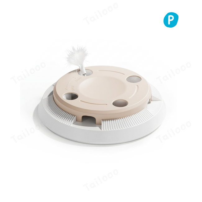 Interactive cat toys with automatic whack-a-mole feature and smart teasing feathers for indoor exercise. Hover Image