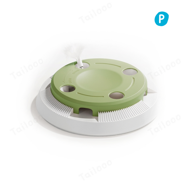 Interactive cat toys with automatic whack-a-mole feature and smart teasing feathers for indoor exercise. Hover Image