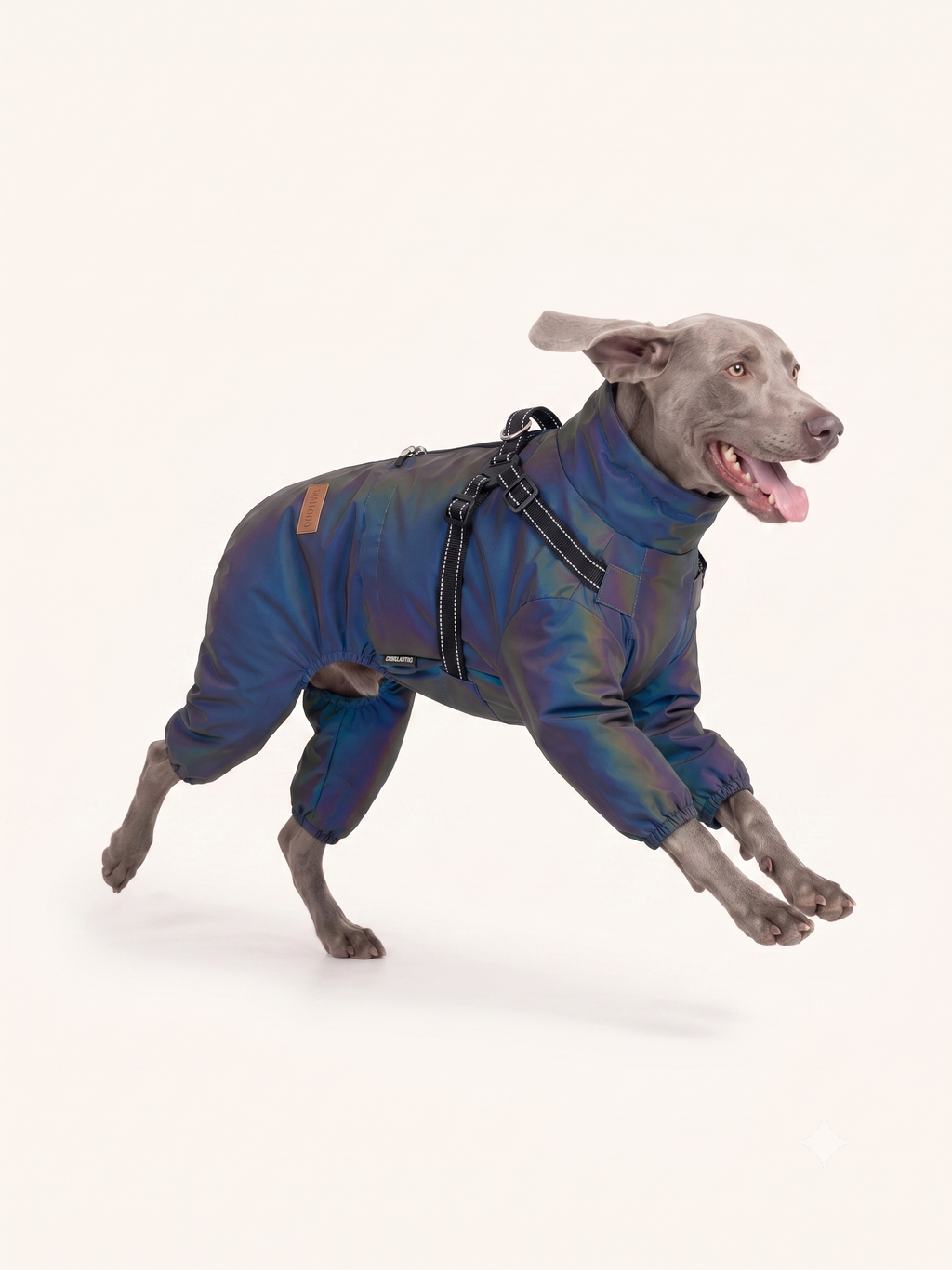 Waterproof Full-Body Dog Rain Coat · Holographic
