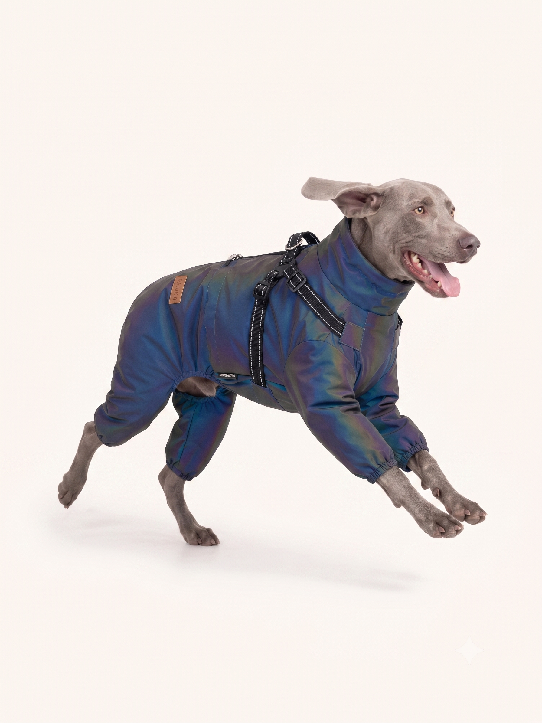 Waterproof Full-Body Dog Rain Coat · Holographic
