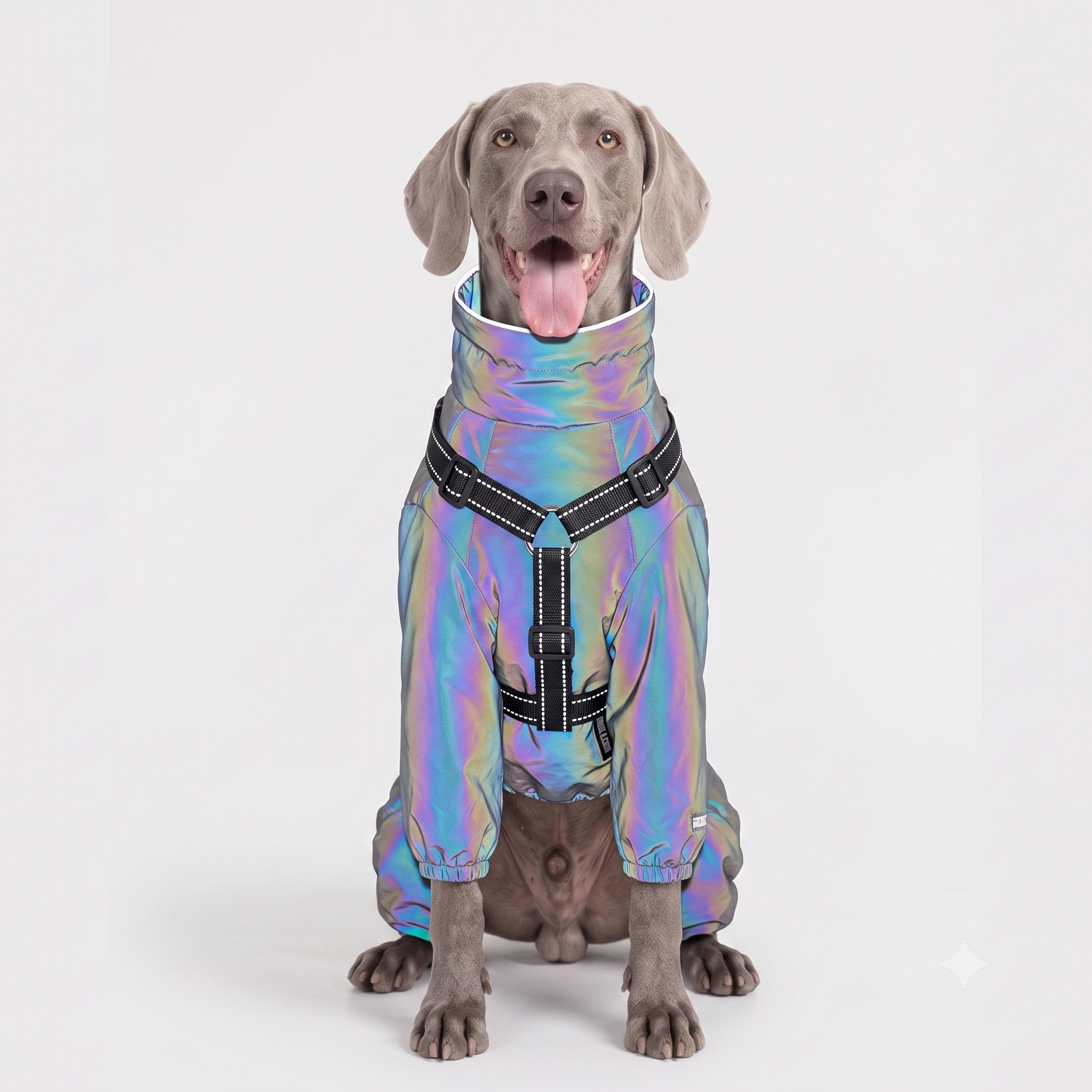 Waterproof Full-Body Dog Rain Coat · Holographic