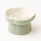 Ceramic Slow Feeder Pet Bowl – Blue