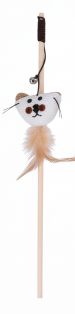 Interactive Feather & Bell Play Sticks Cat Teaser Wand Toys