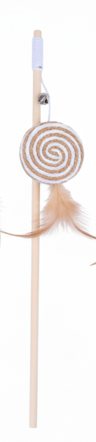 Interactive Feather & Bell Play Sticks Cat Teaser Wand Toys