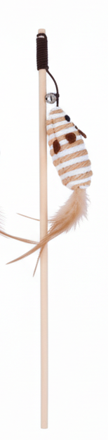 Interactive Feather & Bell Play Sticks Cat Teaser Wand Toys